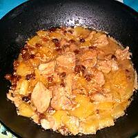 recette sauté de porc a l'ananas