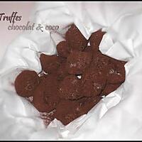 recette Truffes chocolat/coco