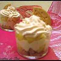 recette Trifle au dulce de leche & biscuits et ses pommes fondantes