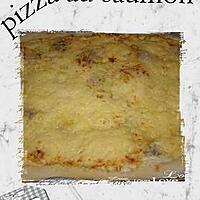 recette pizza au saumon
