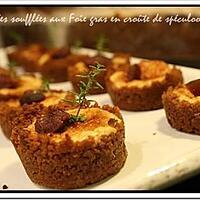 recette ** Pour les fêtes: mini Bouchées soufflées au foie gras en crôute de spéculoos et figue confite au vin et miel**
