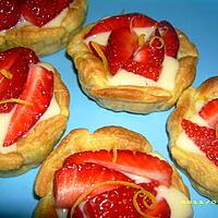 recette tartelettes aux fraises et zestes de citron