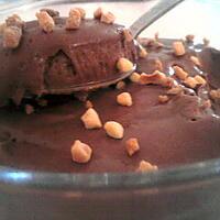 recette Mousse au chocolat aux eclats de noisette caramelisé