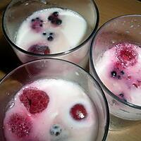 recette yaourt au sirop de framboise violette et fruits rouges