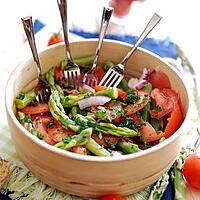 recette Salades de tomates, asperges et anchois