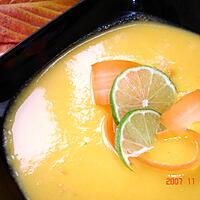 recette velouté de mangues et de carottes au citron vert