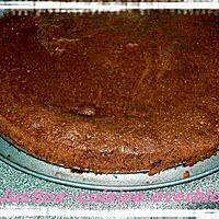 recette gâteau chocolat-caramel sur fond de cookies