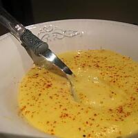 recette soupe de topinambours , curry et miel
