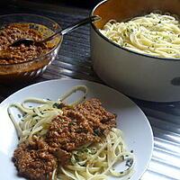 recette Spaghettis Bolognaise