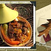 recette Tajine de boeuf aux plantains et oranges confites de Lily Dakoma