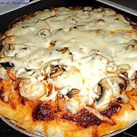 recette Pizza aux crevettes et pesto