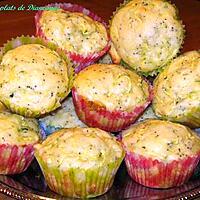 recette Muffins aux courgettes et aux  citron