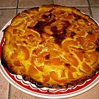 recette tarte au flan aux abricots