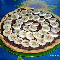 recette pizza sucrée Nutella/banane
