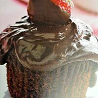 recette Cupcakes tout chocolat & fraise