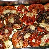 recette Gratin de courgettes, Mozzarella, Tomates, épices