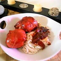 recette Paupiette de porc laqué et pate chinoise