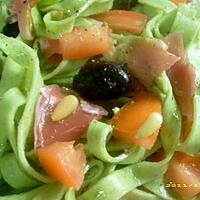 recette salade de tagliatelles au basilic