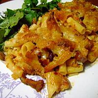 recette Gratin de Penne/Macaroni au Boucané