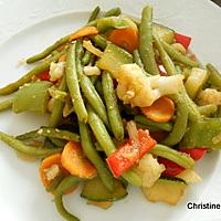recette Poêlée de légumes au gingembre