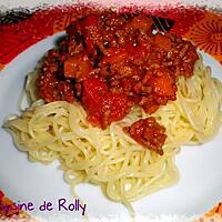 recette Spaghetti bolognaise