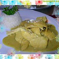 recette émincé de poulet curry coco
