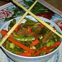 recette wok de légumes à la chinoise