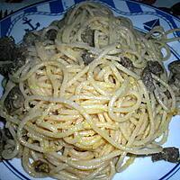 recette Spaghettis à la carbonara à la côte de porc