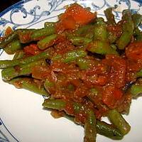 recette Haricots verts à la sauce tomate