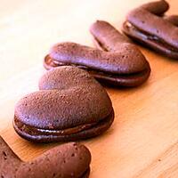 recette ** Whoopies Love N' Coeur au chocolat & caramel **