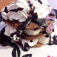 recette Millefeuilles de pancakes au nutella gourmand