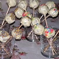 recette Cake pops au chocolat blanc