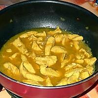 recette Emincés de poulet mijotés au curry