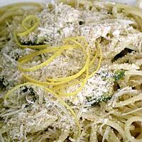recette Spaghetti de Kamut aux courgettes et au citron