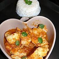 recette curry de poulet au chou fleur