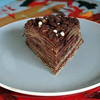 recette Gâteau Mille Crêpes Framboise CHocolat ( Anniversaire)