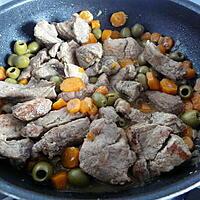 recette Sauté aux carottes et aux olives