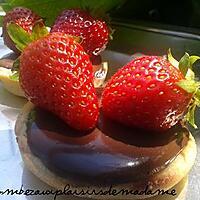 recette tartelette au chocolat et aux fraises