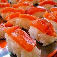 recette Sushi nigiri au saumon