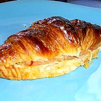 recette Croissant au jambon et fromage