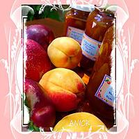recette Confiture de nectarines et abricots aux amandons