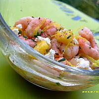 recette salade de crevettes à la féta