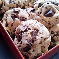 recette Cookies moelleux vanillé aux pépites de chocolat