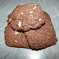 recette Cookies au chocolat et aux amandes