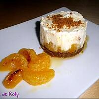recette Cheesecake aux clémentines, speculos et miel