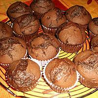 recette Muffins au  chocolat et courgettes rapées