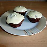 recette Cupcakes chocolat café & et glaçage au cream cheese