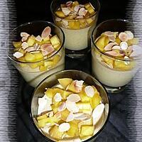 recette Crème à la mangue & au lait de coco
