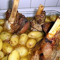 recette souris d'agneau et ses pommes de terre grenaille